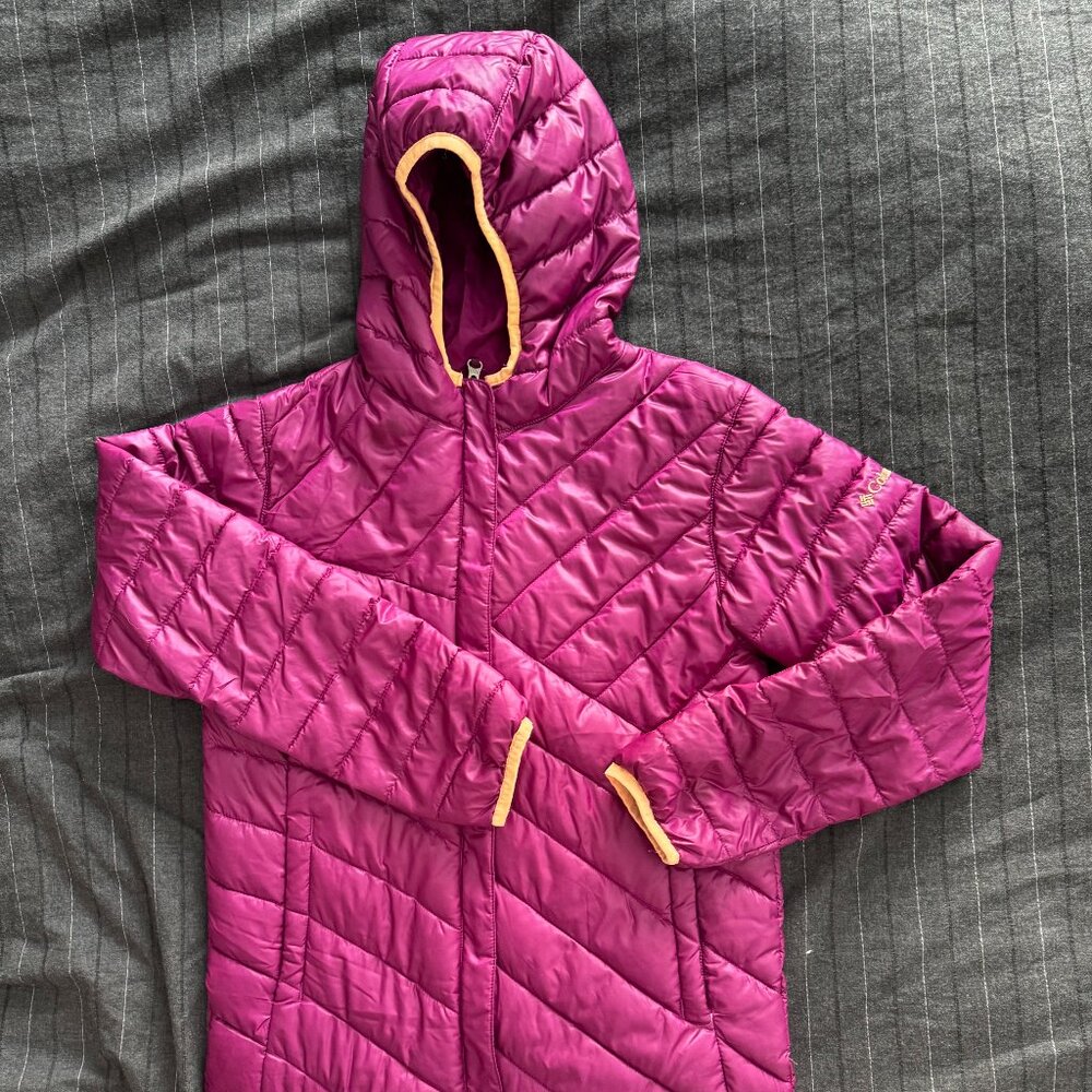 Columbia Hooded Quilted Jacket Size Large